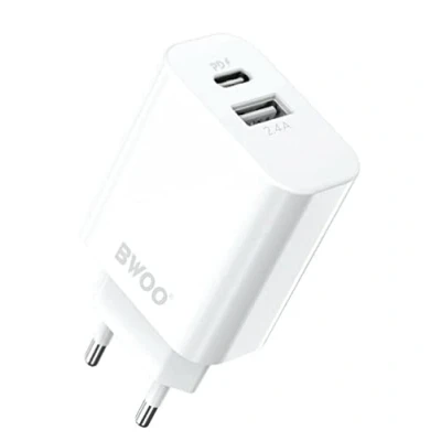Immagine di BWOO Caricabatteria Alimentatore USB C da Muro Tecnologia Power Delivery TYPE 30W 2.4A