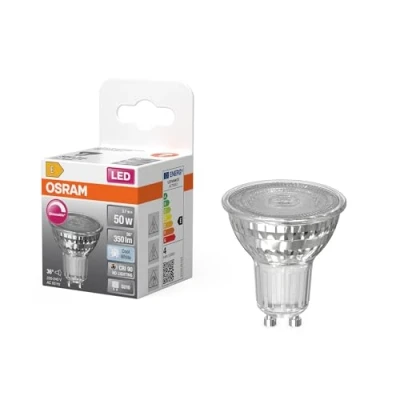 Immagine di OSRAM 4099854457500 Lampada riflettore a LED ERP E (A G) GU10 3.7 W Bianco freddo (Ø x A) 50.00 mm 1 pz.