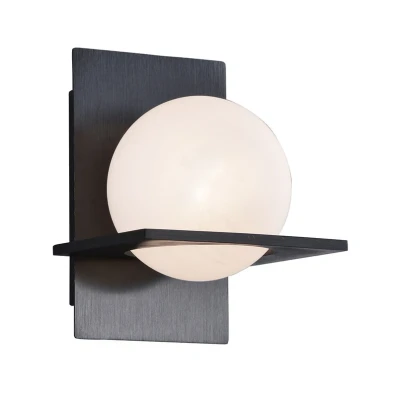 Immagine di Lucande applique &#039;Kulka&#039; dimmerabile (Moderno) colore Nero, in Metallo ad es. Corridoio (1 luce, G9)