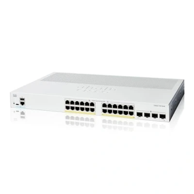 Immagine di Cisco Catalyst 1200 24P 4G Smart Switch, 24 porte GE, PoE, 4 SFP 1GE, protezione limitata a vita (C1200 4G)