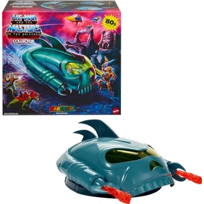 Immagine di Masters of The Universe Origins Collector Vehicle, 5.5 Inch Scale Motu Cartoon Collection Toy Car, Fits 3 Figures, Articulated with Effects