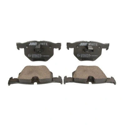 Immagine di Jurid 573224JC Kit pastiglie freno White Low Dust Ceramica Predisposto per contatto segnalazione usura BMW: 5 Sedan, Touring, 6 Coupe