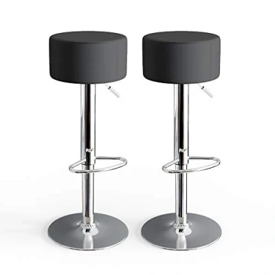 Immagine di Vicco Set di 2 sgabelli da bar, Nero, 38.5 x 92 cm parti