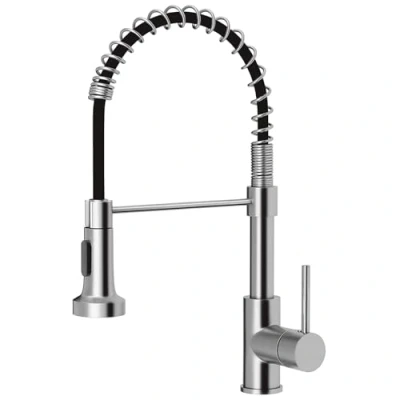 Immagine di Ibergrif M22138 Rubinetto da Cucina con Doccetta Estraibile, Miscelatore Monocomando per Lavello, Inossidabile
