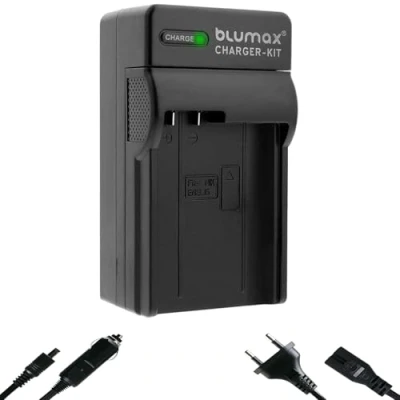 Immagine di blumax Caricatore per batterie Nikon EN EL15c EL15b EL15a EL15, compatibile con D500 D800 D850 D7500 Z8 Z7 II Z6 III Z5 Zf
