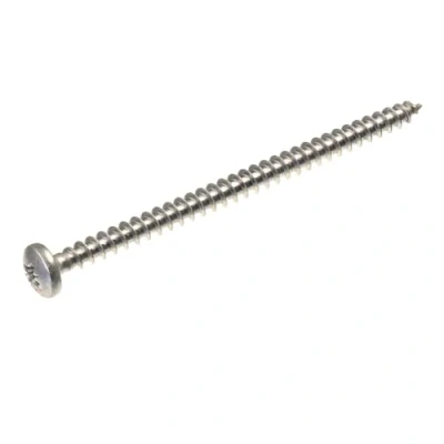 Immagine di SECCARO viti per truciolato a testa semicircolare 5 x 80 mm, in acciaio inox V2A VA A2, legno con filettatura completa, Phillips croce/PZ, 100 pezzi