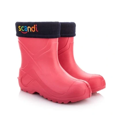 Immagine di Lemigo Stivali Invernali Isolati in EVA per Bambini Unisex Nero Blu Rosa 24 37 EU (Rosa Ricamo Colorato, numeric_28)