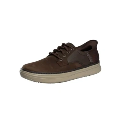 Immagine di Skechers Slip in Mani libere Hyland, Scarpe da Ginnastica Uomo, Pelle di Cacao, 47.5 EU