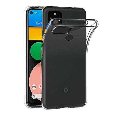 Immagine di AICEK Cover Compatible Google Pixel 4A 5G, 5G Silicone Case Molle di TPU Trasparente Sottile Custodia per (6.2 Pollici)