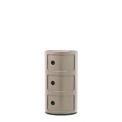 Immagine di Kartell Componibili, Mobile Contenitore 3 Elementi, Tortora