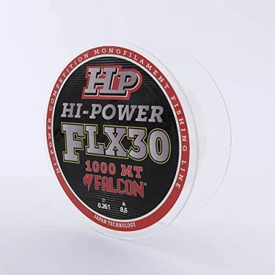 Immagine di Falcon FLX 30 Fluorocoated, Nylon Persicus Flx30, 1000 mt x 0.261 mm Filo da Pesca, Chiaro,