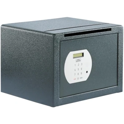 Immagine di BURG WÄCHTER Cassaforte per mobili con serratura elettronica a combinazione E fessura, ripiano, fissaggio parete pavimento, 20,6 l, 12,8 kg, Pure Safe PS 120 EWS, colore: Antracite