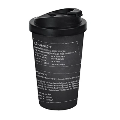 Immagine di infinite by GEDA LABELS 12135 Thermos Coffee to Go, in Polipropilene, Doppia Parete, Motivo: Matematica