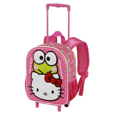 Immagine di Karactermania Hello kitty Funny Small WITH Wheel Trolley per bambini, Taglia: One Size, pink