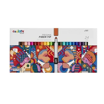 Immagine di Carioca Plus I Pennarelli Prisma per uso artistico Design Ergonomico 24 pezzi