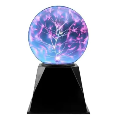 Immagine di I TOTAL® Lampada al Plasma Magica Sensibile Tocco e Suono Luce Novità Luci Notturne per Decorazione/Bambini/Camera da Letto blu (5&quot;)
