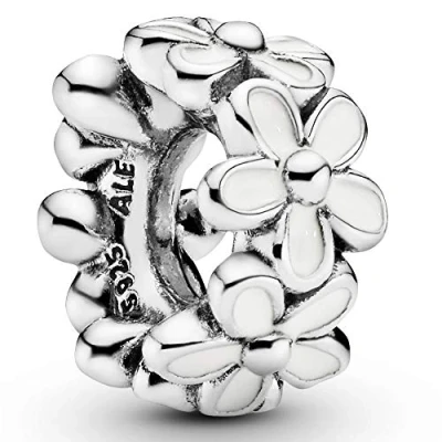 Immagine di Pandora 791495EN12 Perlina separatrice da donna Argento Margherita Bianco