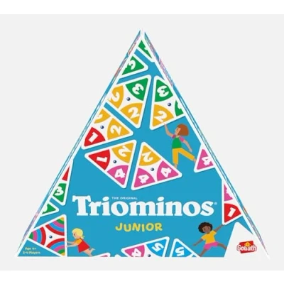 Immagine di GOLIATH TRIOMINOS JUNIOR Gioco Domino Evolutivo Educativo per Bambini a Partire dai 4 Anni 3 lati Apprendimento di Colori, Numeri e Calcoli Da 1 Giocatori 20 minuti