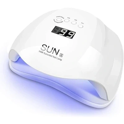 Immagine di Lampada Unghie UV 36 LED Professionale con 5 Timer da 48W / 54W. Forno ideale per il Manicure e Pedicure Sensore Movimento base staccabile. Fornetto asciuga Smalto Semipermanente Gel