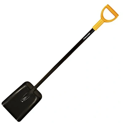 Immagine di Fiskars Badile, Solid, Larghezza: 23.5 cm, Lunghezza: 127 Pala in Acciaio/Plastica, Nero/Arancione, 1003457