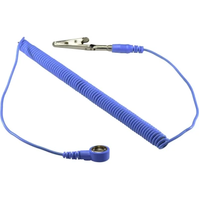 Immagine di TRU COMPONENTS SpKL 10 183 SK Cavo di messa a terra ESD 1.83 m Connettore pressione mm, Morsetto coccodrillo
