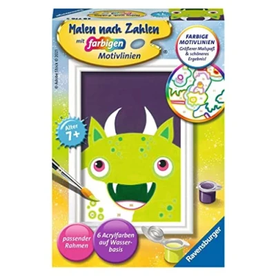 Immagine di Ravensburger Mostro impertinente Dipingere con i Numeri 28776 Mostro, Colore Giallo, Medio,