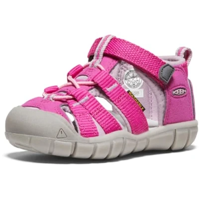 Immagine di Keen Seacamp II CNX Unisex Sandali da trekking per bambini, Taglia: 39, Very berry/dawn pink Tessuto