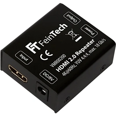 Immagine di FeinTech VMR00200 HDMI 2.0 Repeater Ripetitore Amplificatore di Segnale (UHD 4K 60Hz, HDR HDCP 2.2) nero