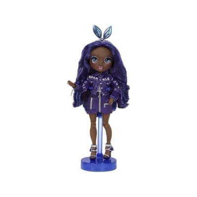 Immagine di Rainbow High, Krystal Bailey, Bambola da Collezionare, Colore Viola, Vestiti, Accessori alla Moda e Supporto per Bambole, Serie 2. Regalo Ottimo a Partire dai 6 Anni