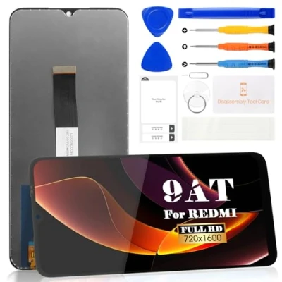 Immagine di Per Xiaomi Redmi 9AT Sostituzione Dello Schermo LCD Diaplay Touch Screen Assembly (Senza Cornice Lunetta, NERO)