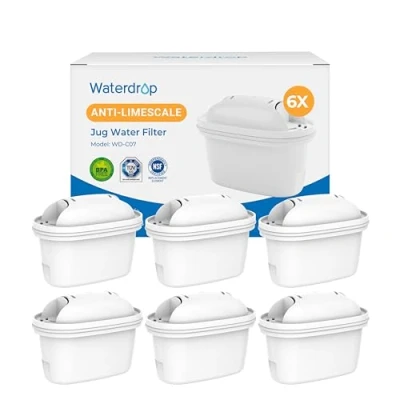 Immagine di Waterdrop Filtri, Anticalcare, Sostituzione per Brita® Maxtra+® Plus, Maxtra Pro® All in 1 Filtro, Compatibile con Marella® Caraffa Filtrante, TÜV SÜD, NSF Certificata (6)