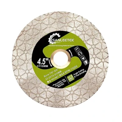 Immagine di SANLEETEK Disco Diamantato 115mm Dischi Taglio Diamantati Design Triangolare per Piastrelle di Ceramica Porcellanato Marmo Pietra Artificiale Quarzo