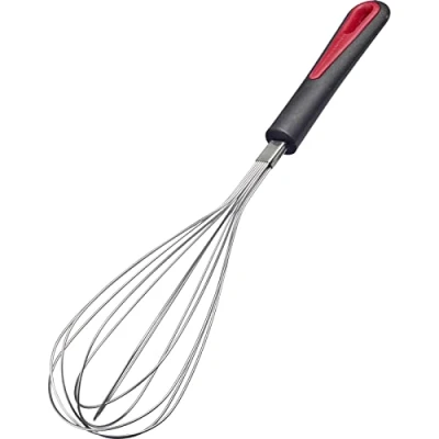 Immagine di Westmark Frusta, fili molto elastici, indeformabili, lunghezza: circa 32 cm, acciaio inossidabile/plastica, Gallant, Maxi, nero/rosso/argento, 29532270