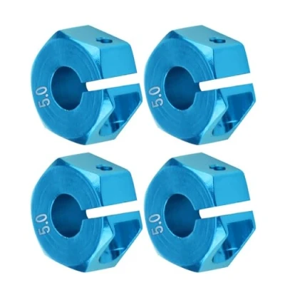 Immagine di Adattatori per mozzi ruota esagonali, 12 mm universale auto HSP Sakura 1/10 Scale RC(5mm, blu)