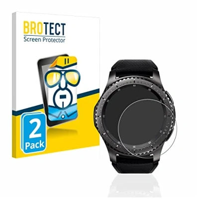 Immagine di brotect Pellicola Protettiva per Samsung Gear S3 Frontier / Classic Protezione Schermo (2 Pezzi) [Trasparente, Anti Impronte]