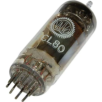 Immagine di ECL 80 Valvola termoionica Triodo pentodo 100 V, 20 V 8 mA, 2 mA Numero Poli (num): 9 Attacco: Noval Contenuto 1 pz.