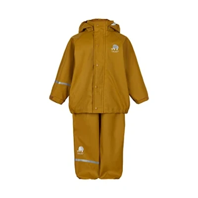 Immagine di Celavi Basic Rainwear Unisex SET Pantaloni impermeabili per bambini, Taglia: 116, Buckthorn brown