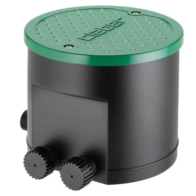 Immagine di Claber Hydro 4, pozzetto premontato IP68 con Programmatore ed elettrovalvole per Sistema di irrigazione
