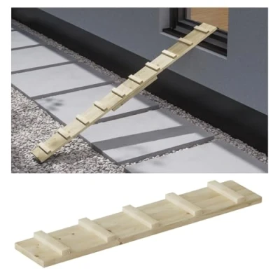 Immagine di Scala per gatti, gradino balcone, scale, 1,2 m, con gancio a vite