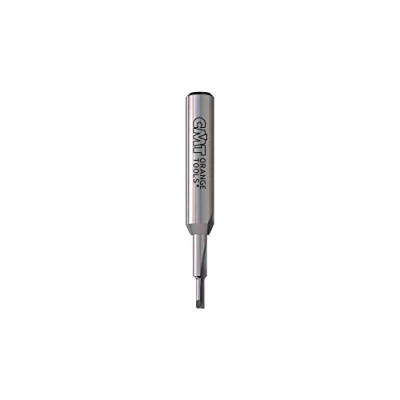 Immagine di CMT 711.020.11 Fresa a Taglienti Diritti (1 Tagliente) per Canali in Hwm, Serie Corta, Grigio/Arancio