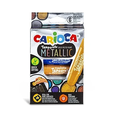 Immagine di CARIOCA CONF6 TEMPERA IN STICK METALLIC