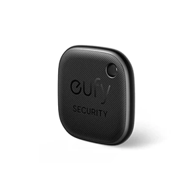 Immagine di eufy Security SmartTrack Link (nero, confezione da 1) Key Finder compatibile con Apple Find My (iOS) Bluetooth Tracker per auricolari e localizzatore di bagagli