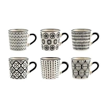 Immagine di H&amp;h set 6 tazze caff vhera in stoneware cc 90