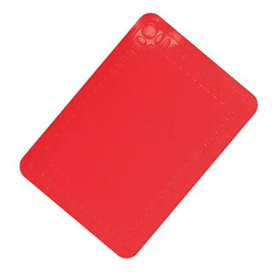 Immagine di Aidapt Tovaglietta in silicone antiscivolo, facile da pulire, resistente al calore, 250 x 180 mm, colore: Rosso
