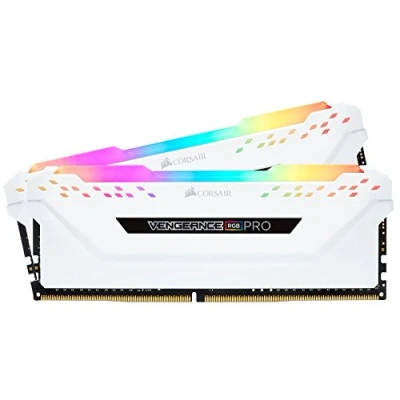 Immagine di Corsair Vengeance RGB PRO 16 GB (2x8 GB) DDR4 3200MHz C16 XMP 2.0 Kit di Memoria Illuminato LED Entusiasta, Bianca