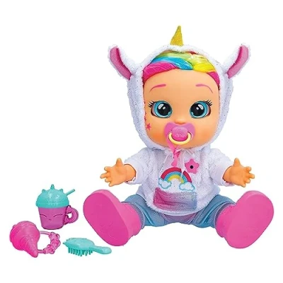 Immagine di CRY BABIES First Emotions Dreamy, Bambola Interattiva con Più di 65 Espressioni, Movimenti e Versi da Bambino, Gioco per Bambine Bambini +3 anni
