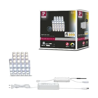 Immagine di Paulmann 78871 KIT base striscia LED con spina 230 V 1.5 m Bianco caldo 1