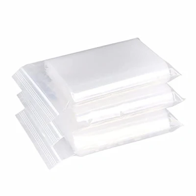 Immagine di YOFADCI Sacchetti in plastica trasparente risigillabili,borsa con chiusura a cerniera rigida riutilizzabile,ispessimento e resistente,premere per chiudere 13x19cm 100PZ