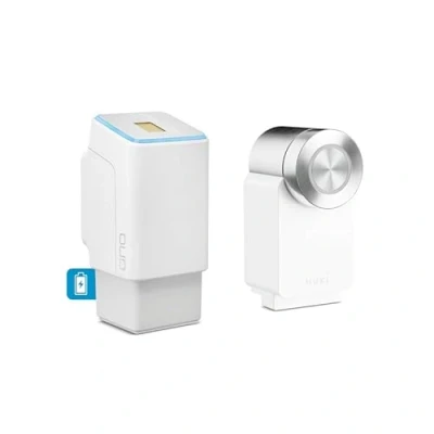 Immagine di EKEY UNO 200302 Set di retrofit a Batteria Ricaricabile per Tutte Le Porte Uso Comune, Bianco