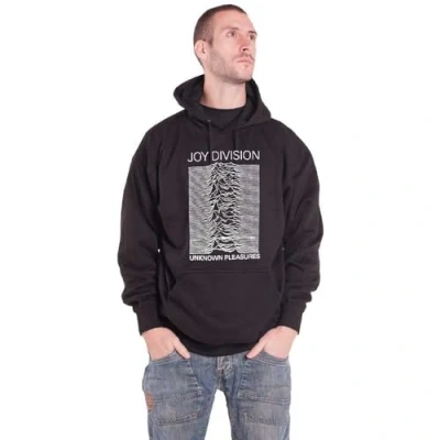 Immagine di Rock Off officially licensed products Joy Division Felpa con Cappuccio Unknown Pleasures Band Logo Nuovo Ufficiale Size S